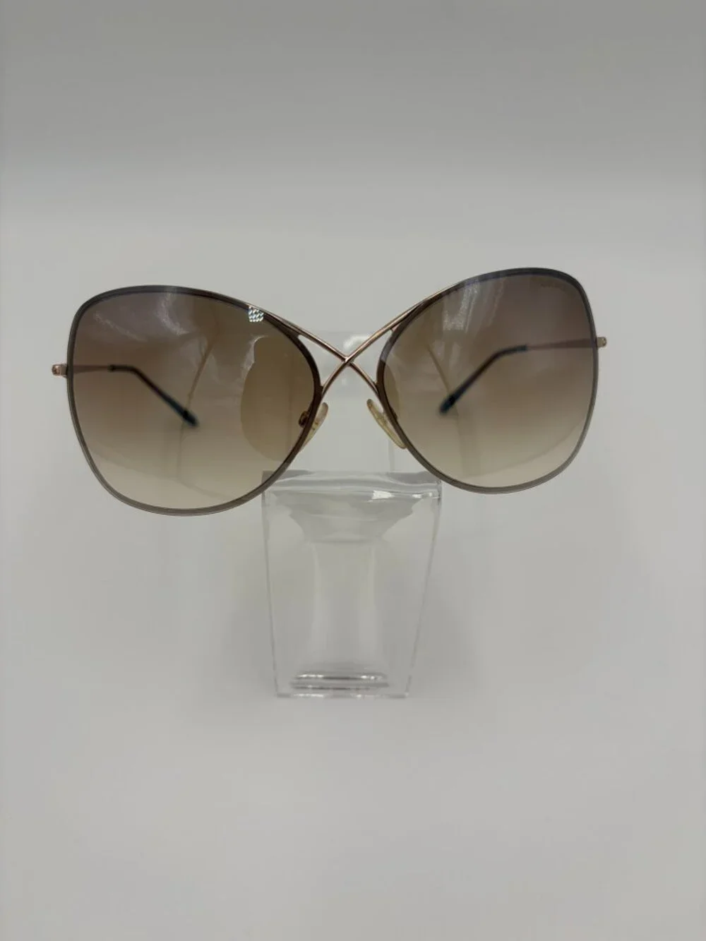 Authentic Tom Ford TF250 28F Women's Brown Butterfly Sunglasses 63/12/135 - Picture 3 of 12